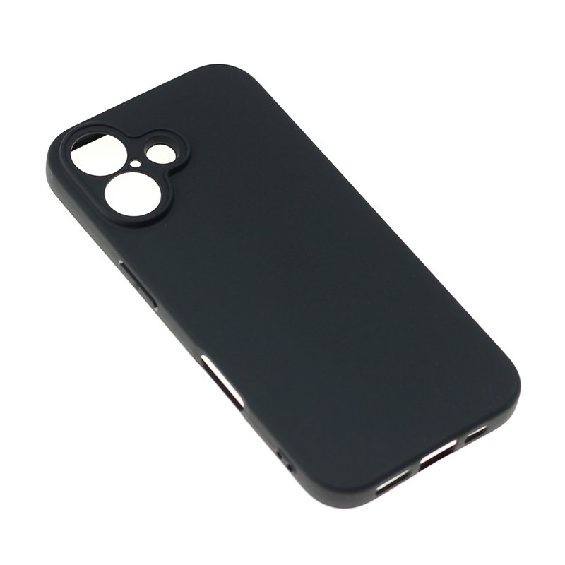 Manufacturer Wholesale Matte TPU Cases Soft Frosted Back Cover Silicone Mobile Phone Case For Apple iPhone 16 Black