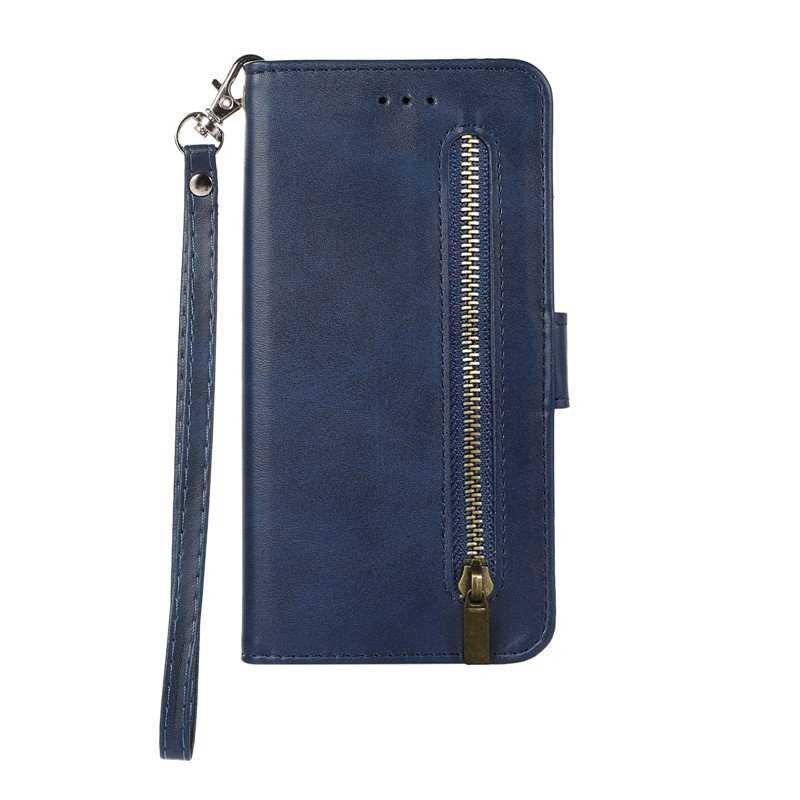 Flip Cover Leather Phone Case For Samsung Galaxy S24 S23 Ultra S22 Plus S21 FE 5G Phone Bags With Zipper Kickstand