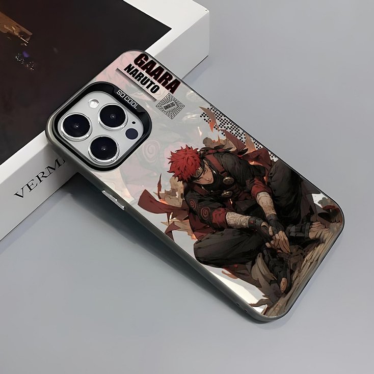 Hot Fashion Japanese Cartoon Anime kakashi Sasuke Acrylic IMD Phone Case for iphone 12 15 14 13 Pro max Hard Mobile Back Cover