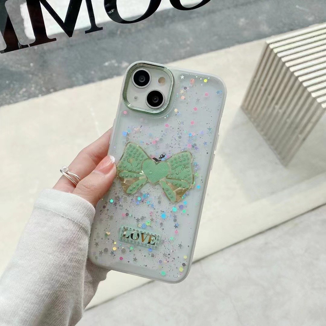 Factory Wholesale Glitter Liquid Ladies Design Mobile Phone Case Accessories Back Cover for 12 13 14 15 16 Pro Max