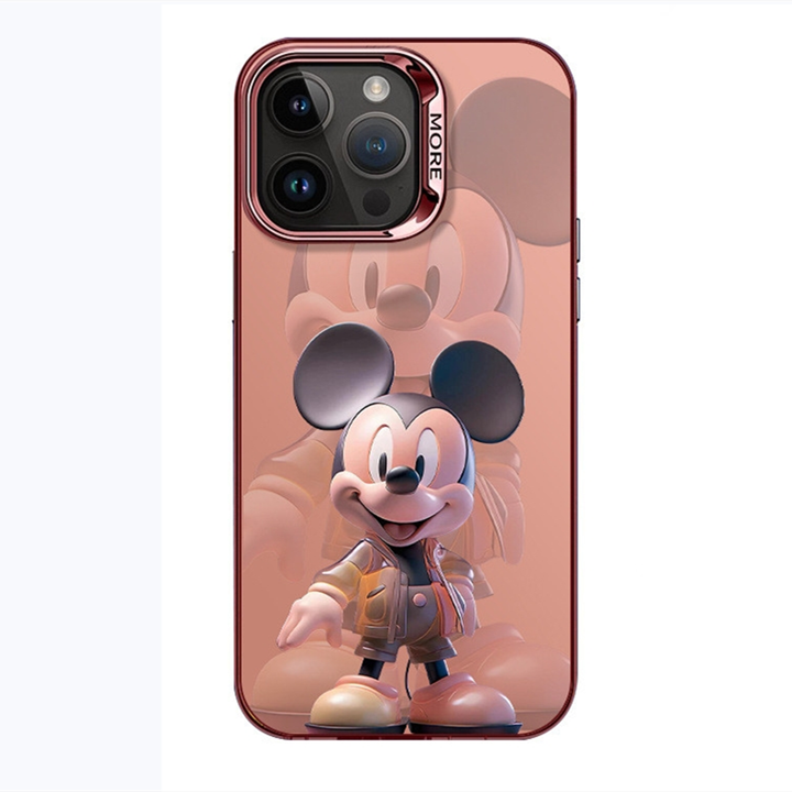 Bulk Frosted print Mickey Cute Cartoon Mobile Phone Case For iPhone 15 14 13 12 11 pro max XS XR Shockproof Protect Cover