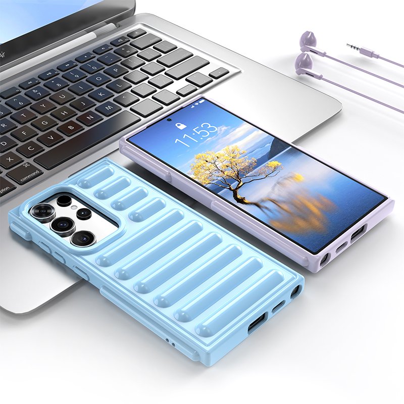TPU Capsule Phone Case For Samsung A55 A35 A25 A15 Soft 3D Airbag Mobile Phone Case For Samsung S24 S23 Ultra
