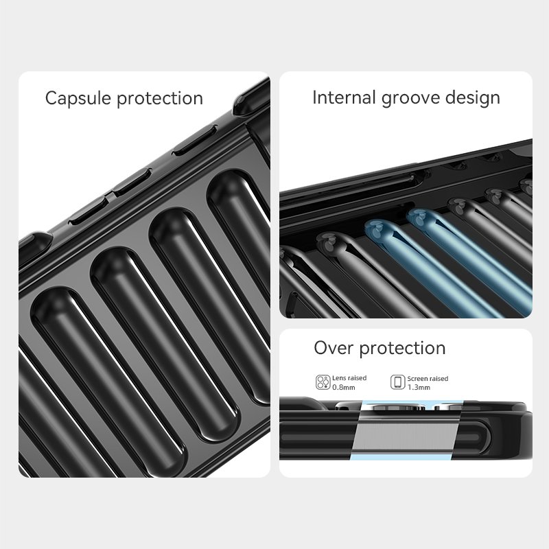 TPU Capsule Phone Case For Samsung A55 A35 A25 A15 Soft 3D Airbag Mobile Phone Case For Samsung S24 S23 Ultra