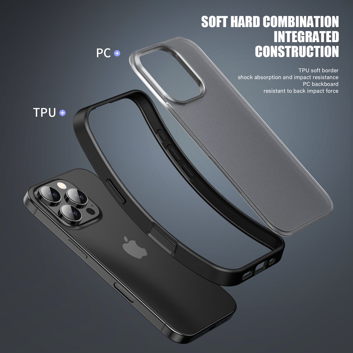 for iPhone 16 pro max Mobile Phone Case Frosted matte pc tpu hard cover for iphone16 15 14 2024