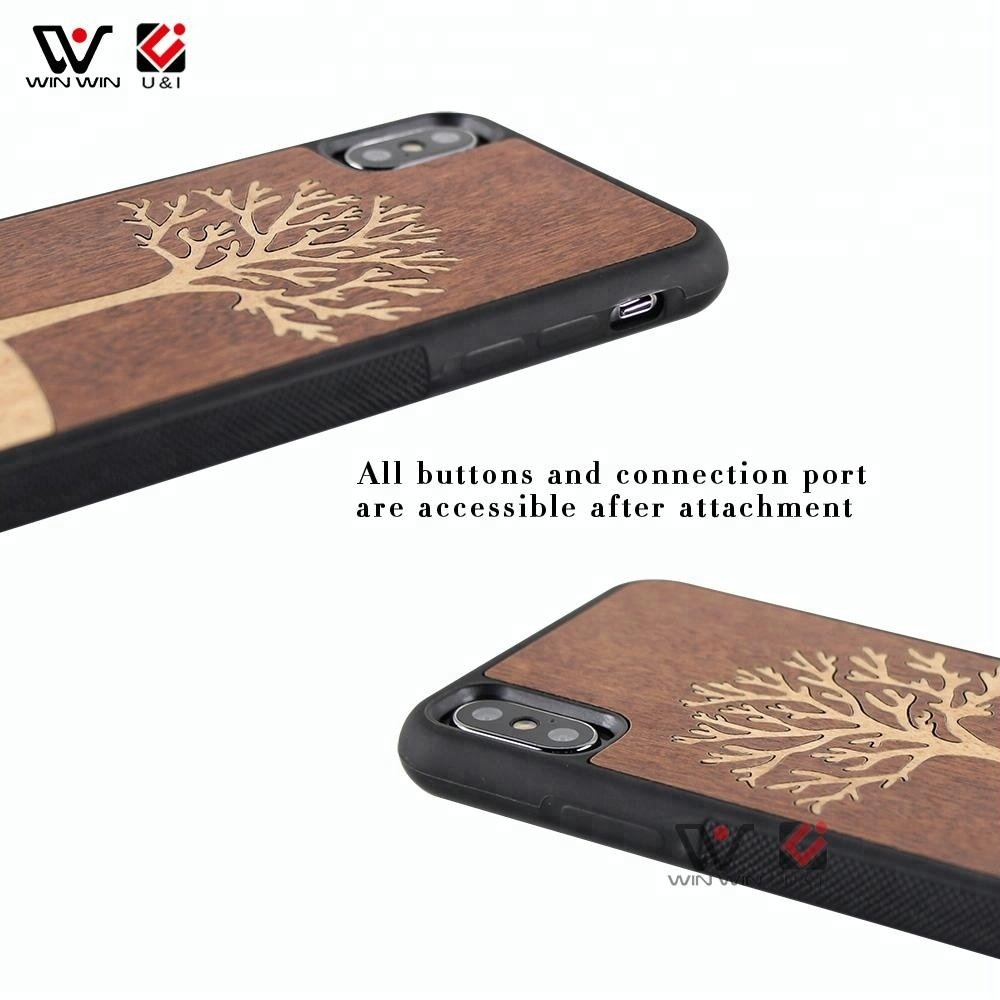 Impact Resistant Waterproof Smartphone Wood Phone Case For iPhone Cell Phone Case For Iphone 14 Pro Max