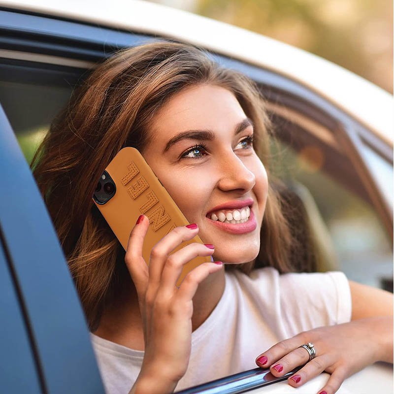 Customized fashion Nappa leather phone case die cut patch logo cover mobile phone case for iphone 15 14 13 12pro max