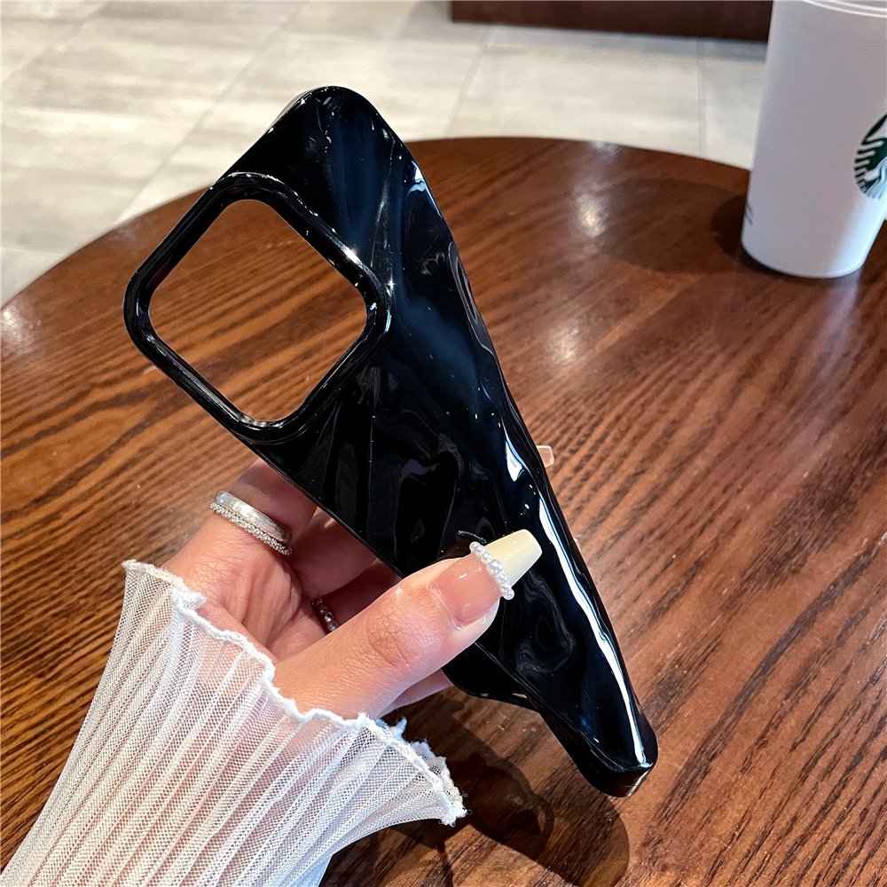 For iphone 16 case Luxury Curly 3D Wavy Pattern Candy Color Phone Case For iPhone 16 15 Pro Max Soft Shockproof Cover