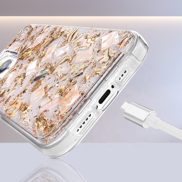 Miesherk Mobile Phone Case for 6.1 inch iPhone 13 Pro PC+TPU Shockproof Phone Cover for iPhone 13 Pro