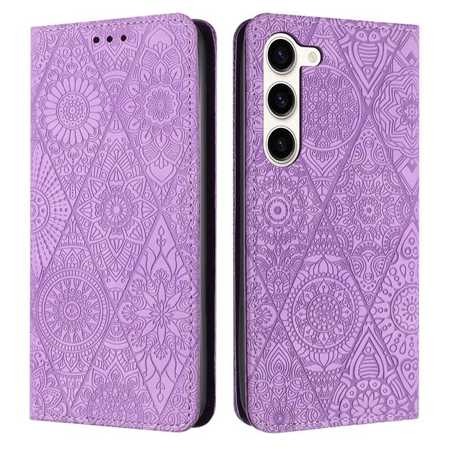 Flower Magnetic Wallet Leather Case for Samsung Galaxy A24 A34 A54 A14 4G 5G A23 A73 A13 A33 A53 Flip Stand Cover Business PU