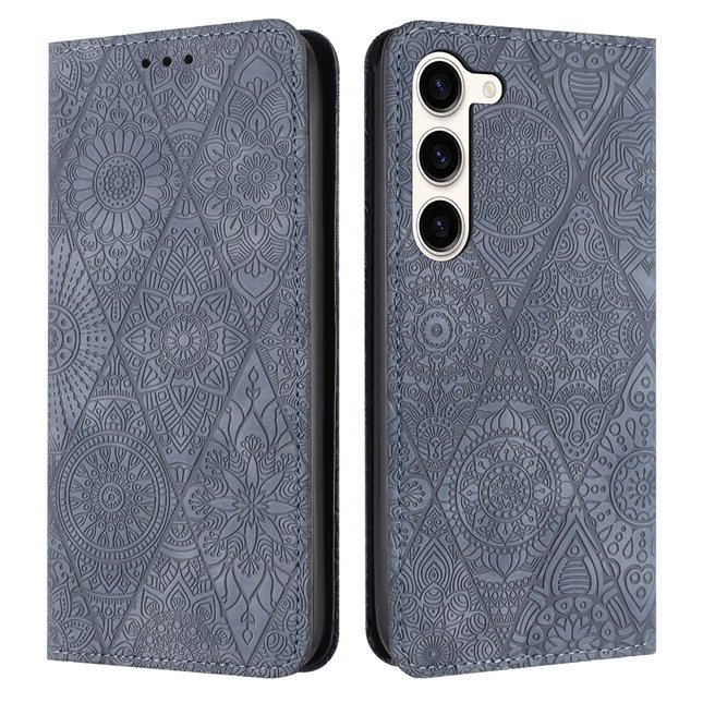 Flower Magnetic Wallet Leather Case for Samsung Galaxy A24 A34 A54 A14 4G 5G A23 A73 A13 A33 A53 Flip Stand Cover Business PU