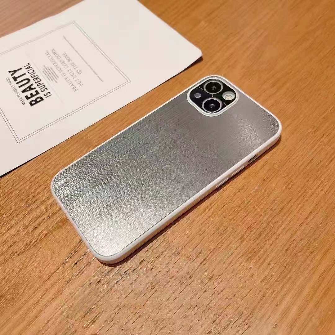 Metal Aluminum Matte Alloy Candy Summer Color Mobile Phone case for Iphone 13 Pro Max Strong Hard Armor Anti-fall Phone Cover