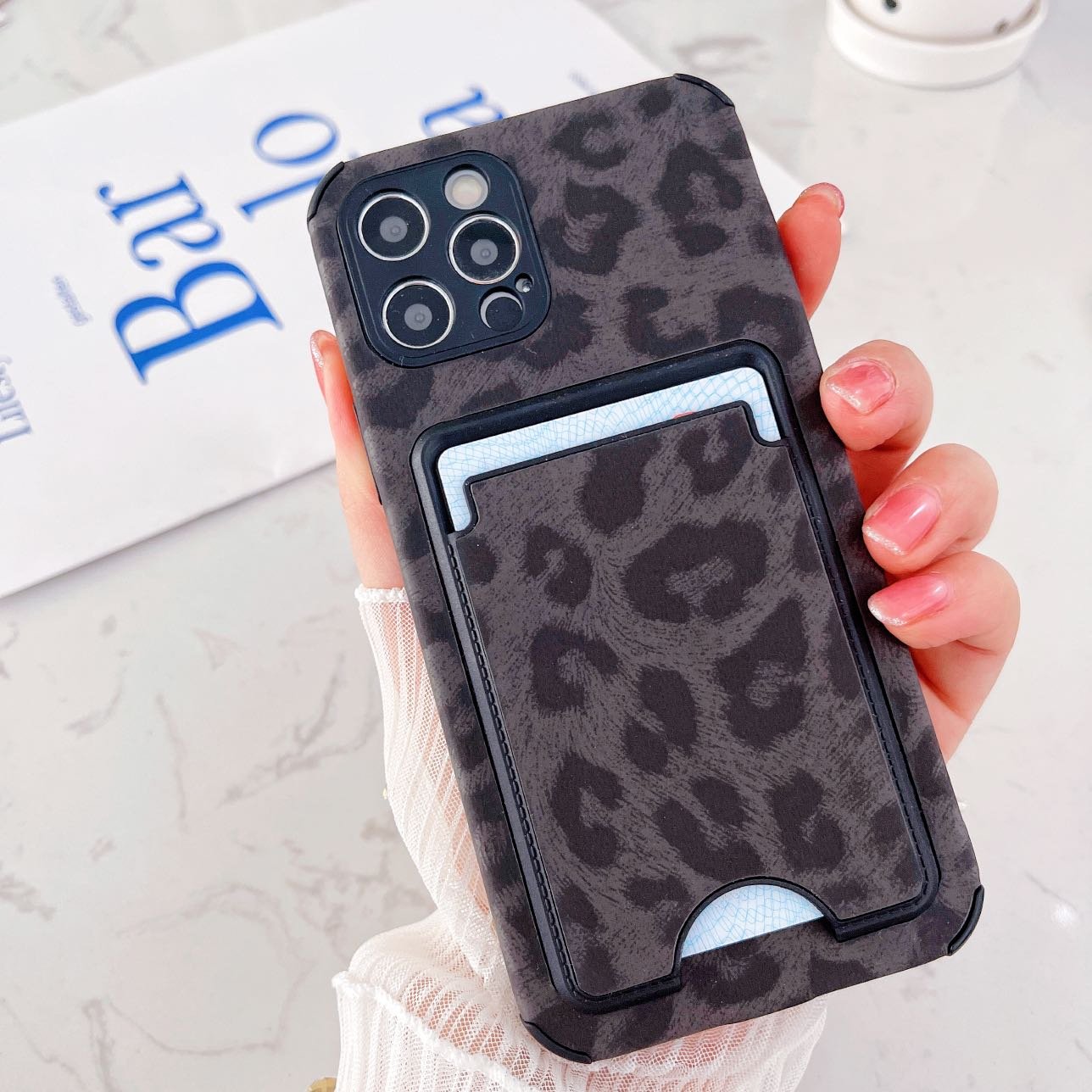 Manufacture Factory Supply Colorful Credit Card Slot Leather Mobile Phone Case Back Cover For Iphone 11 12 13 14 Pro Max