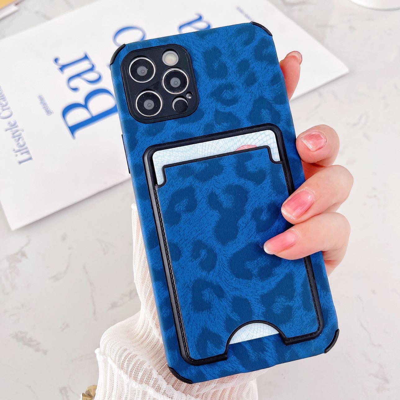 Manufacture Factory Supply Colorful Credit Card Slot Leather Mobile Phone Case Back Cover For Iphone 11 12 13 14 Pro Max