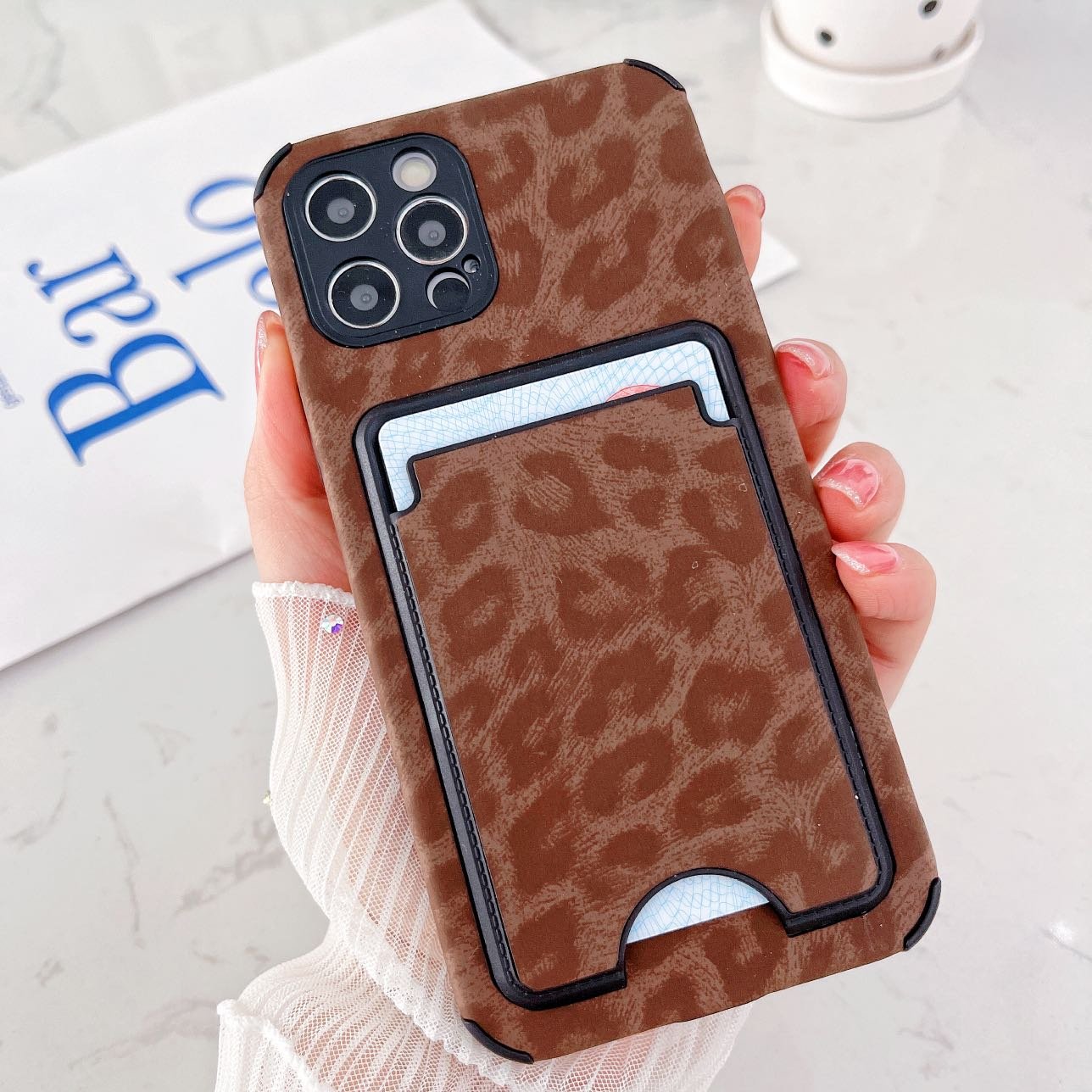 Manufacture Factory Supply Colorful Credit Card Slot Leather Mobile Phone Case Back Cover For Iphone 11 12 13 14 Pro Max