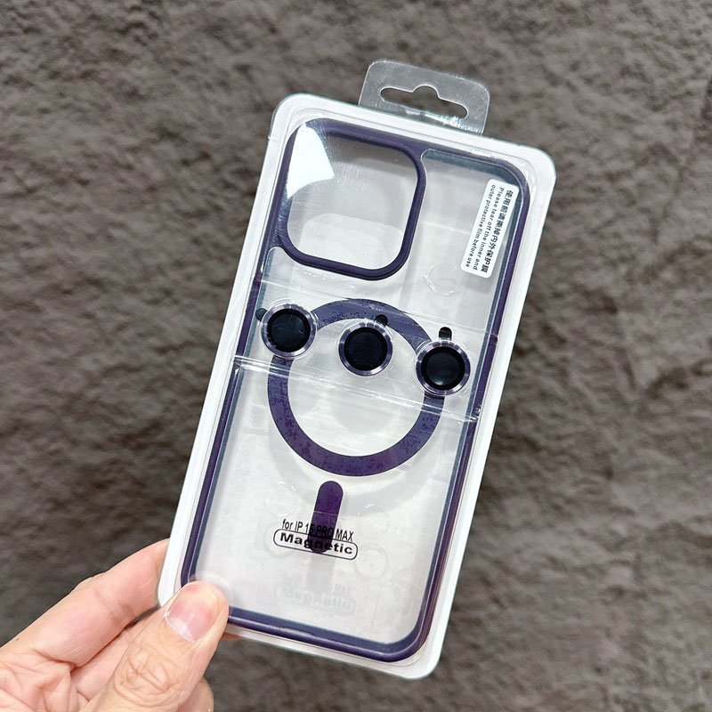 Retail Package with Camera Glass Lens Mobile Phone Cases for iPhone 15 14 13 12 11 16 pro max Acrylic Hard Back Cover