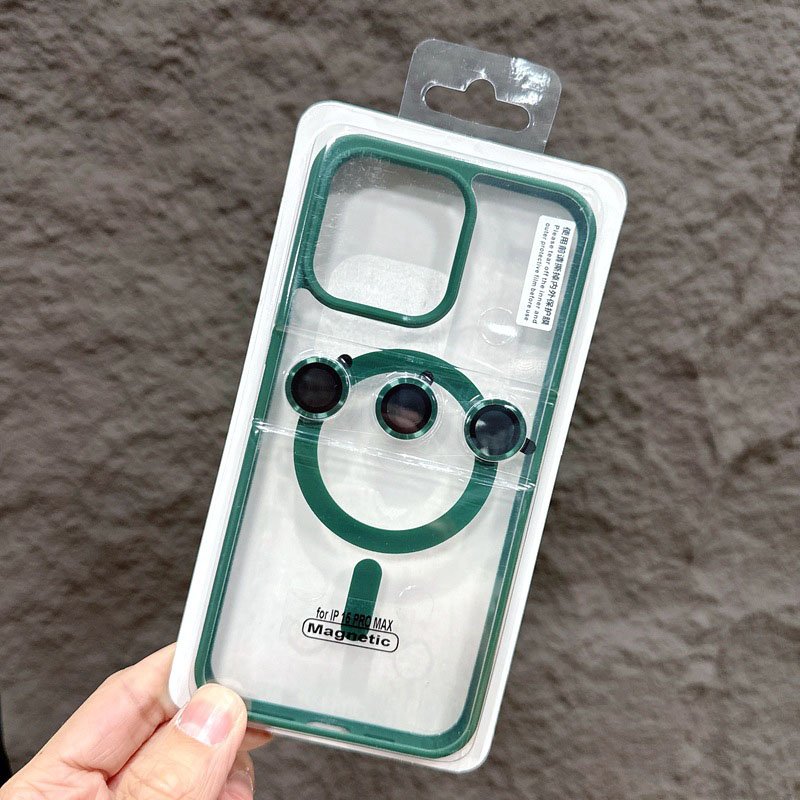 Retail Package with Camera Glass Lens Mobile Phone Cases for iPhone 15 14 13 12 11 16 pro max Acrylic Hard Back Cover