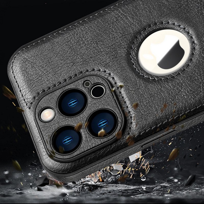 For iPhone 16 Case Luxury PU Leather Phone Case For iPhone 16 15 Pro Max Shockproof Hollow Out Soft Back Cover