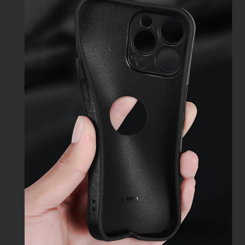 For iPhone 16 Case Luxury PU Leather Phone Case For iPhone 16 15 Pro Max Shockproof Hollow Out Soft Back Cover