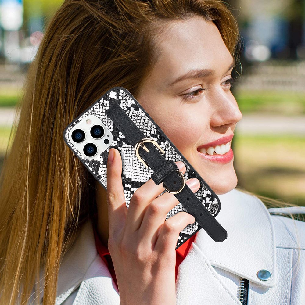 New PU Leather Adjustable Bracelet Chain Mobile Phone Case for iPhone 13 13pro 13 pro max 12 Cover