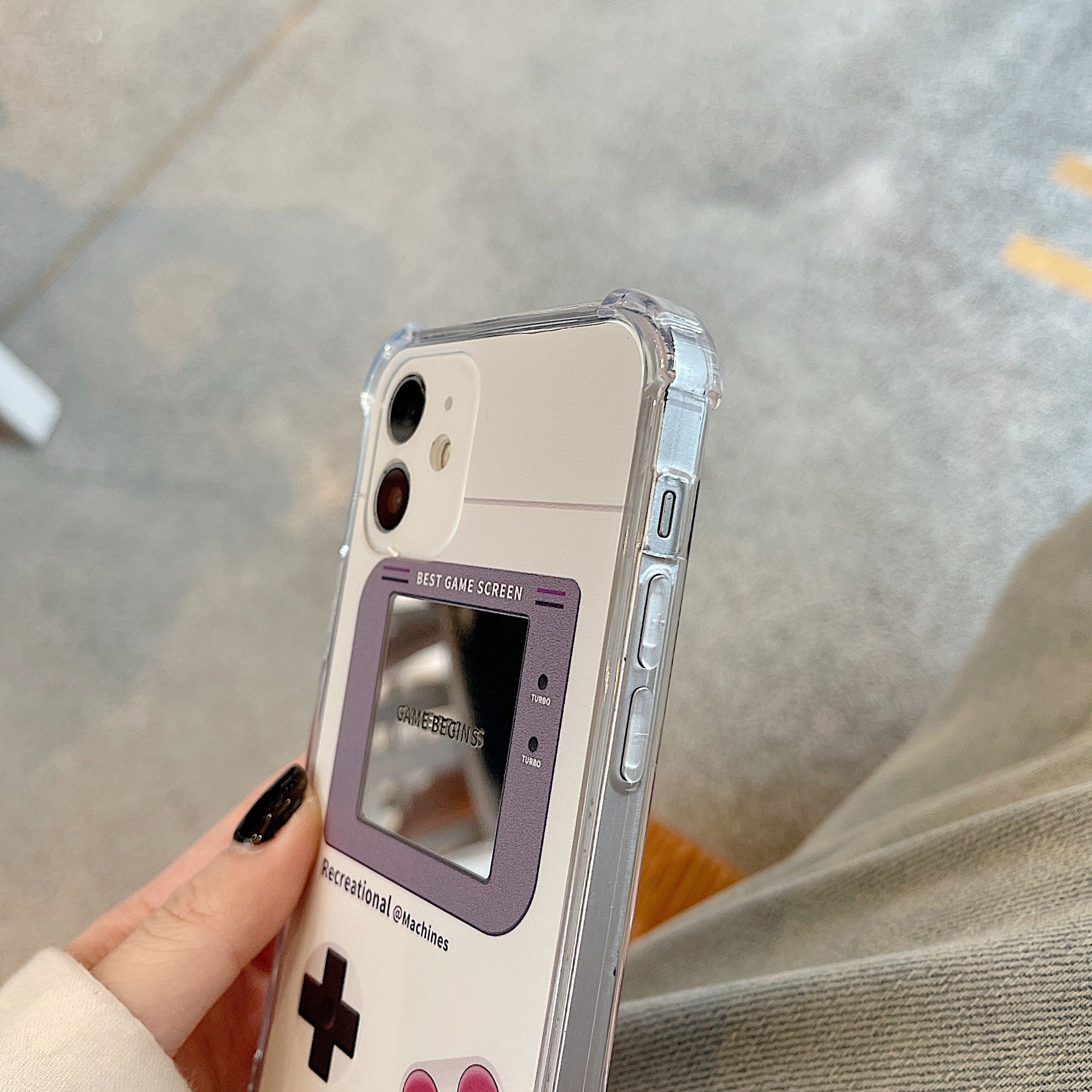Game console shape mirror trend mobile phone protective case For iPhone 15 14 13 12 11 8 7 Pro Max Plus mini X/XS XR XSMAX