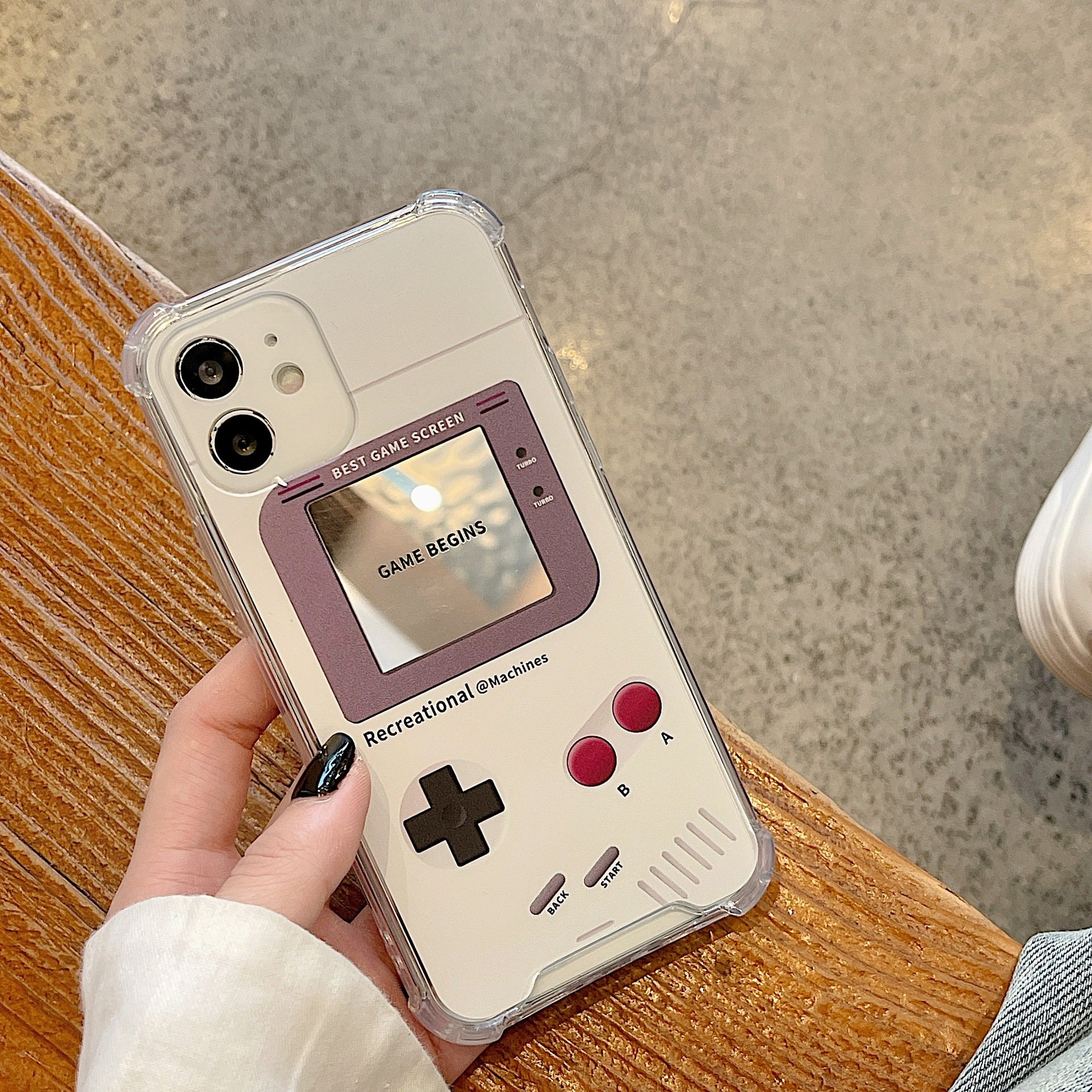 Game console shape mirror trend mobile phone protective case For iPhone 15 14 13 12 11 8 7 Pro Max Plus mini X/XS XR XSMAX