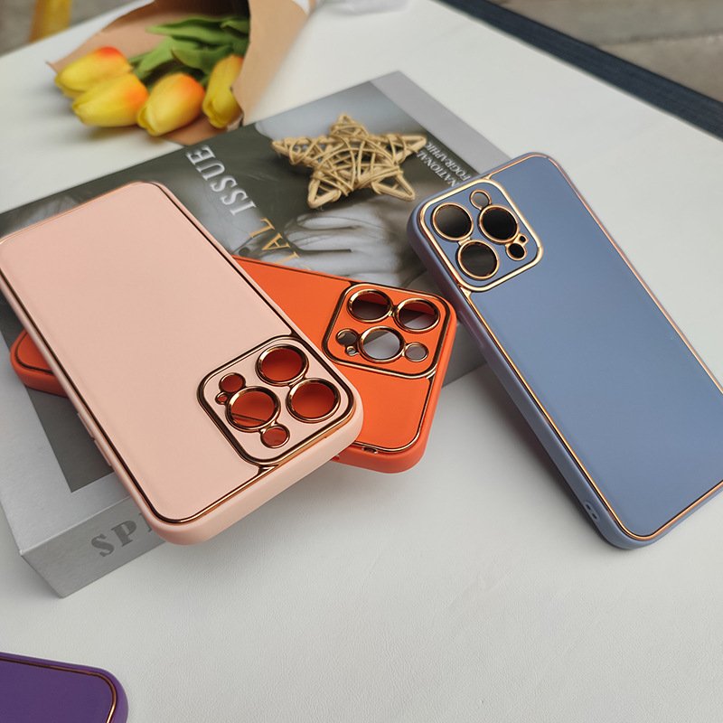 Wholesale Luxury Shockproof Plating Leather Mobile phone Case for iPhone 13/12 /11 Pro Max Cover For iPhone 15/14 Pro Max Case
