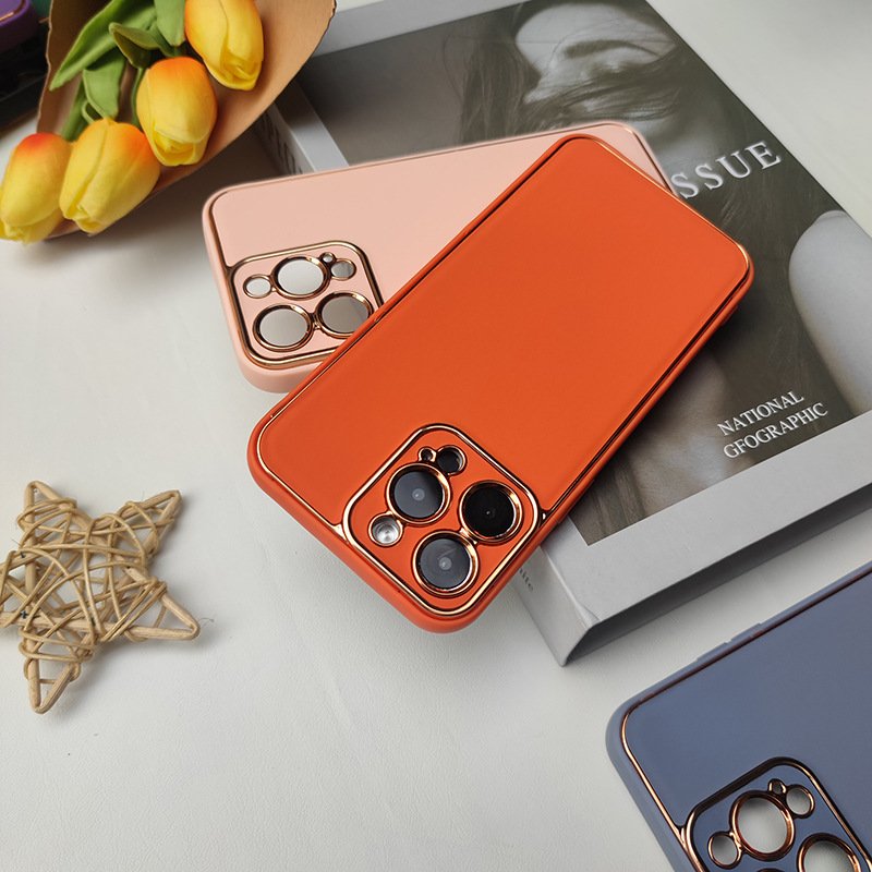 Wholesale Luxury Shockproof Plating Leather Mobile phone Case for iPhone 13/12 /11 Pro Max Cover For iPhone 15/14 Pro Max Case
