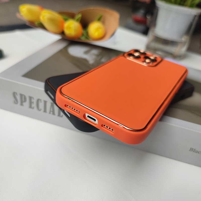 Wholesale Luxury Shockproof Plating Leather Mobile phone Case for iPhone 13/12 /11 Pro Max Cover For iPhone 15/14 Pro Max Case