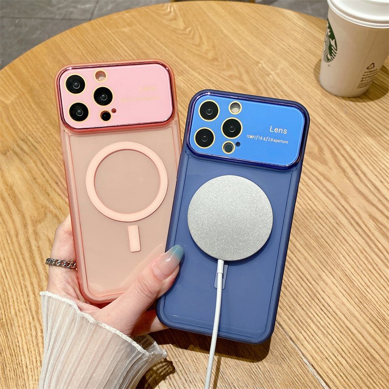 Wholesale Prices Magnetic Charging Soft TPU Phone Case For iPhone 15 14 Plus 11 12 13 14 15 Pro Max Anti drop Mobile Phone Case