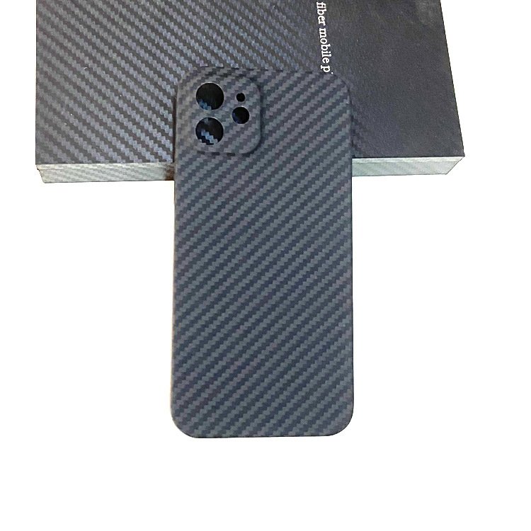 Carbon Fiber Texture Cell Phone Cover Aramid Fiber Mobile Phone Case For Iphone 14 / 14 Pro / 14 Pro max