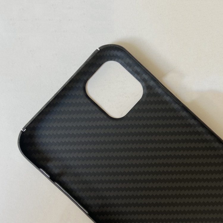 Carbon Fiber Texture Cell Phone Cover Aramid Fiber Mobile Phone Case For Iphone 14 / 14 Pro / 14 Pro max