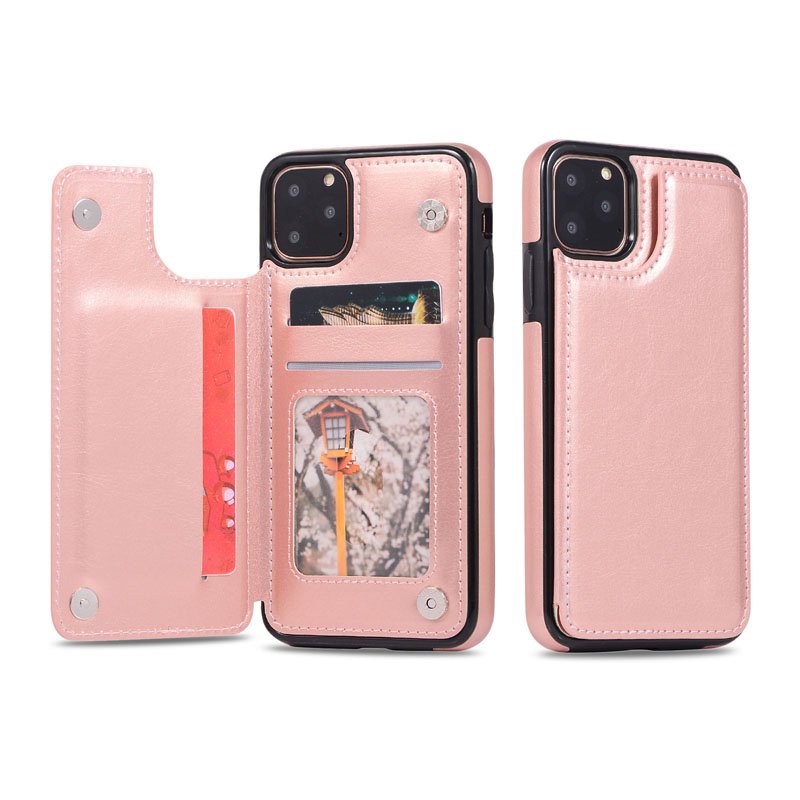 2024 Luxury Design for iPhone 13 12 11 Card Slots Wallet Back Cover Flip PU Leather Mobile Phone Case for iPhone 14 15 16
