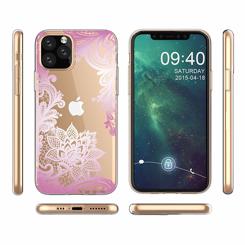 Classic sexy lace clear Soft Mobile Phone Case For iPhone 13 PRO MAX