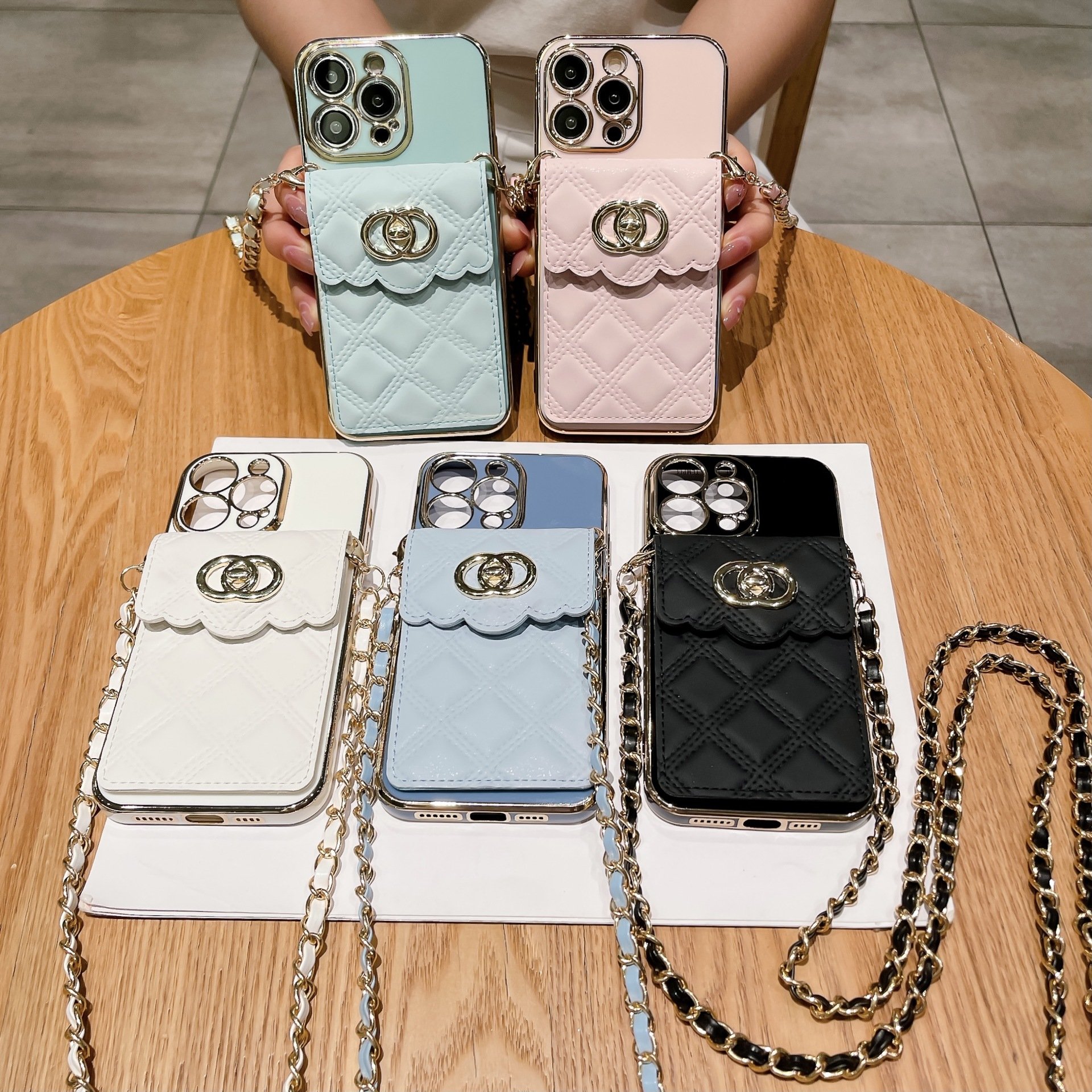 For iphone wallet mobile phone case flip cover crossbody wallet leather phone case For iphone 14 pro max leather wallet