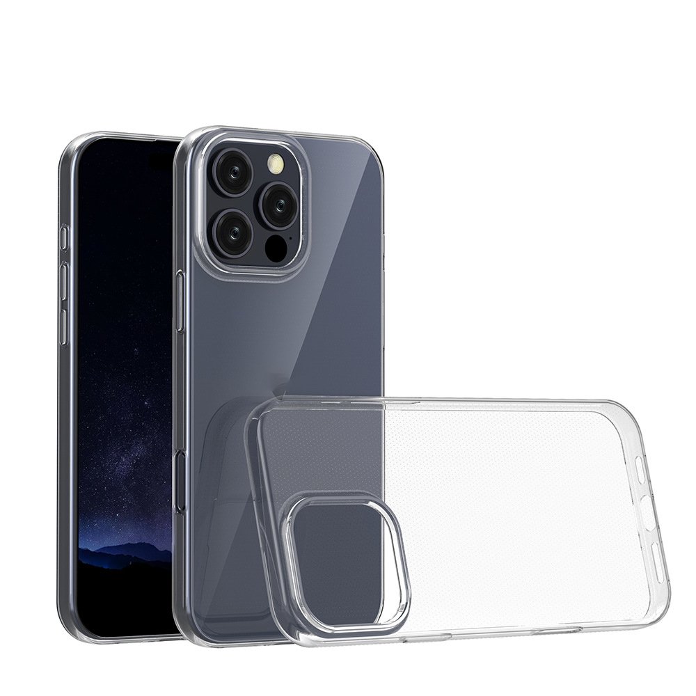 New Clear Phone Case for iPhone 16,Ultra Thin Custom Transparent Soft TPU Mobile Phone Case Cover for iPhone 16 Pro Max 16 Plus