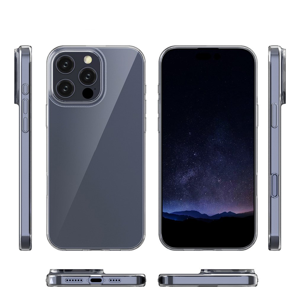 New Clear Phone Case for iPhone 16,Ultra Thin Custom Transparent Soft TPU Mobile Phone Case Cover for iPhone 16 Pro Max 16 Plus