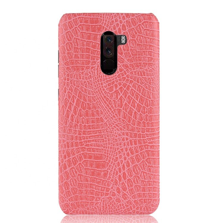 Shockproof Pc Leather Mobile Phone Case For Xiaomi Pocophone F1,For Xiaomi Poco F1 Case Cover With Crocodile Face