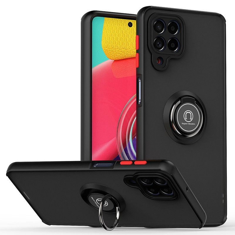 Sports translucent frosted PC TPU fallproof mobile phone case for samsung A52 A20S S22 ultra back cover with ring bracket for LG