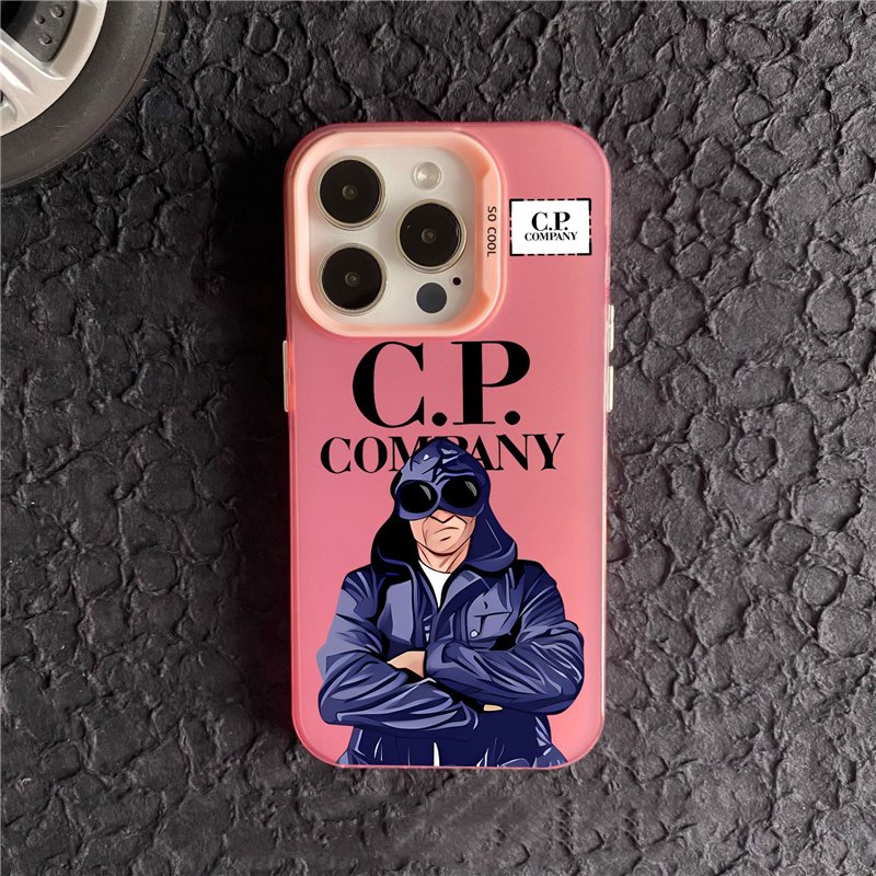 Black Hood Man CP company phone case for iPhone 16 case IMD case for Apple 15 Promax 12 /13 anti drop cover