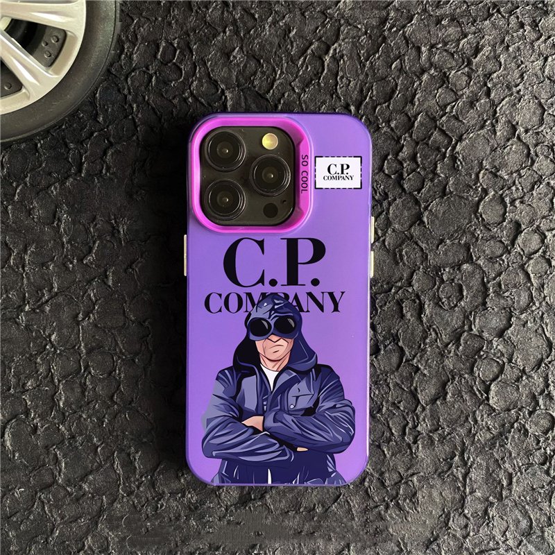 Black Hood Man CP company phone case for iPhone 16 case IMD case for Apple 15 Promax 12 /13 anti drop cover