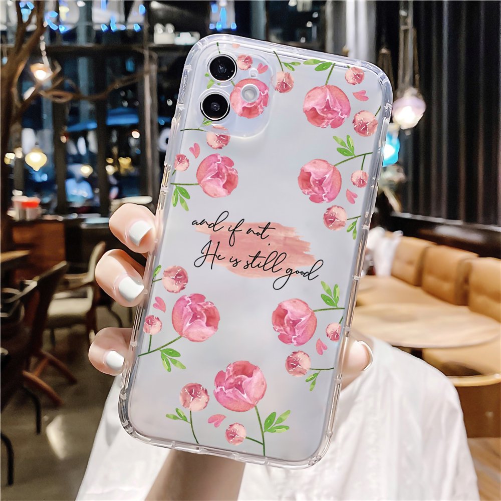 Painted Flower wallpaper soft TPU Phone Case For iPhone 15 pro max
