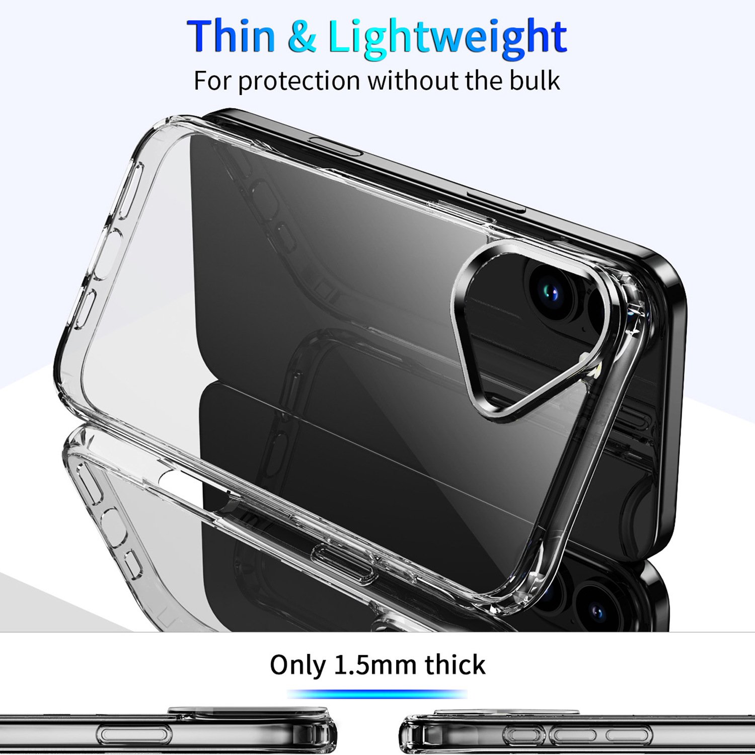 Factory Wholesale New Four-Corner Anti-Fall Acrylic Shell iPhone16 Wear-Resistant Mobile Phone Protective Mobile Phone Case
