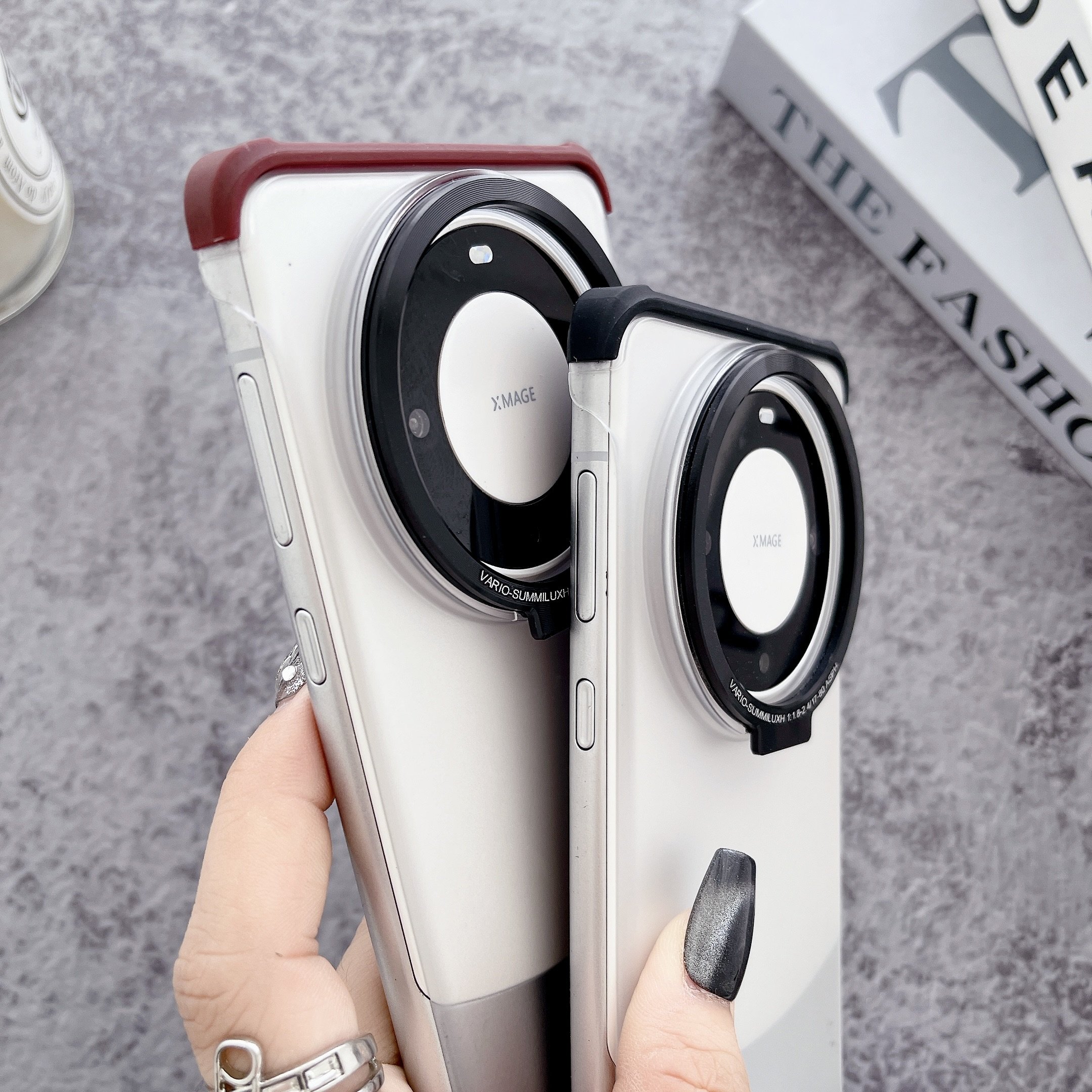 Colored Edge Hard PC Translucent Matte Waterproof and Shockproof With Magnetic Holder Mobile Phone Cases for HUAWEI Mate 60 Pro
