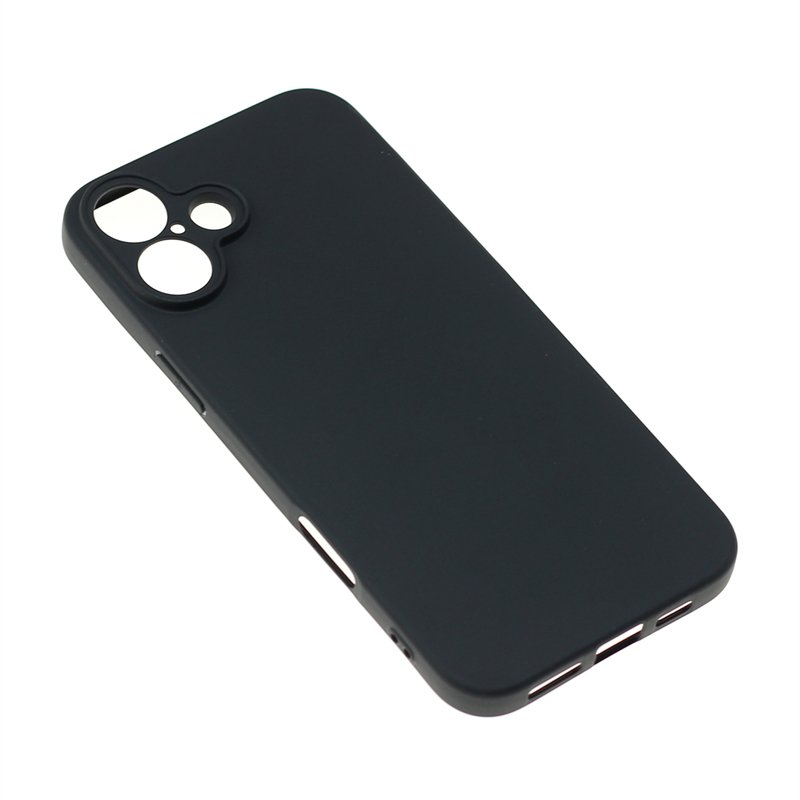 Manufacturer Wholesale Matte TPU Cases Soft Frosted Back Cover Silicone Mobile Phone Case For Apple iPhone 16 Plus Black