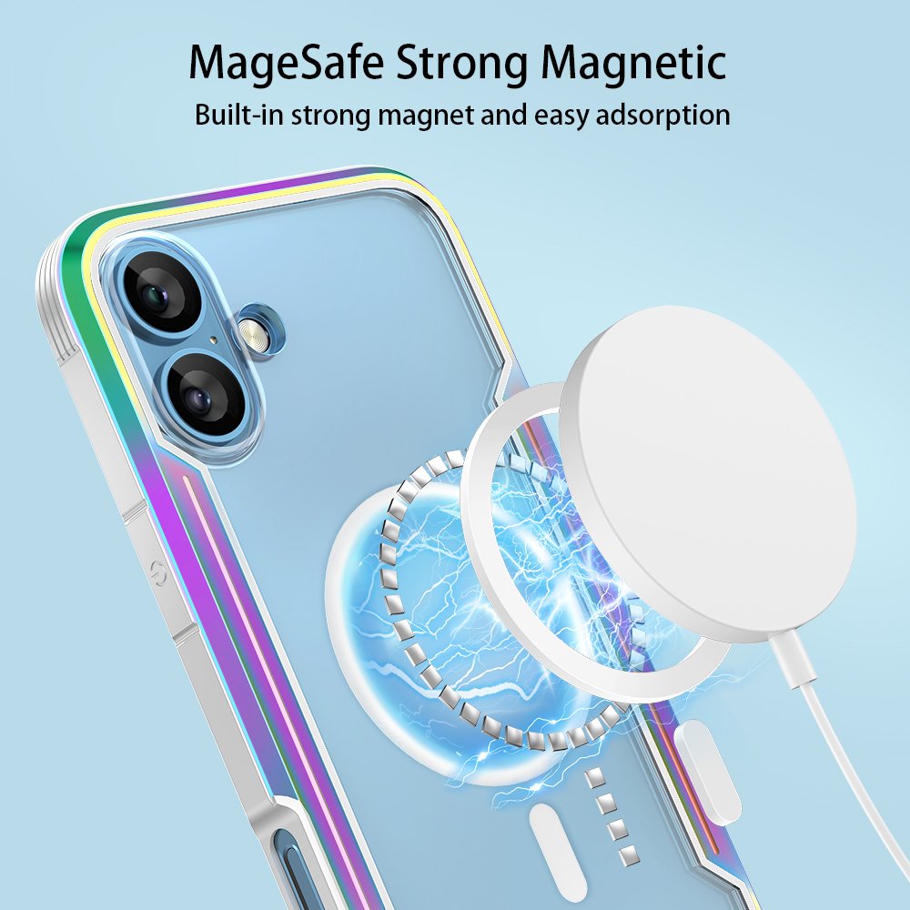 New metal anti-fall mobile phone case armor protection magnetic shockproof mobile phone case for iPhone16 15 16 plus