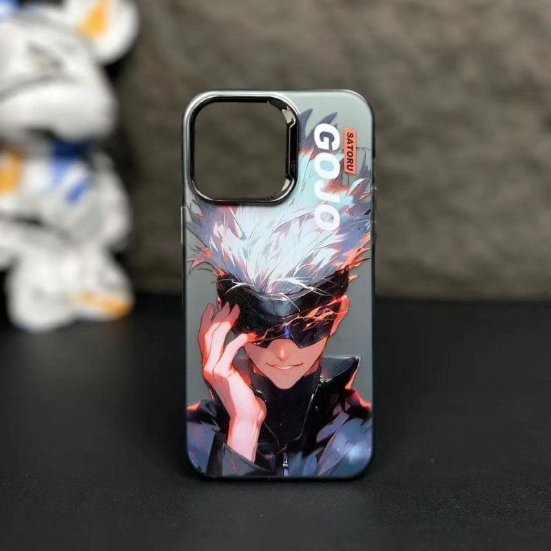 For iPhone 15 14 13 12 11 Pro Max Zoro Luffy cartoon characters animation mobile phone protective case shell cover