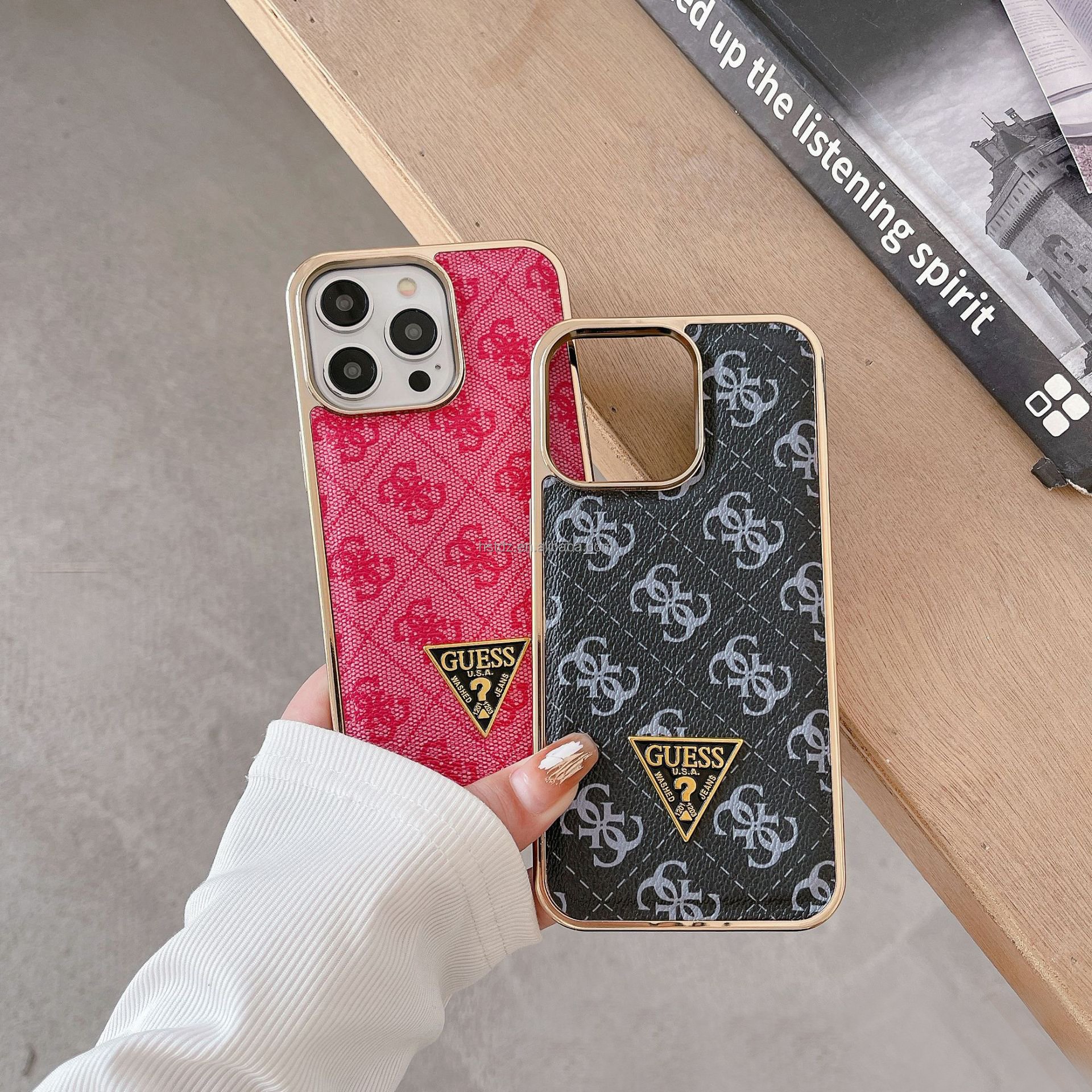 for iphone 14 15 16 guess phone cases Colorful Leather Mobile Phone Accessories Case Back guess mobile case For Iphone