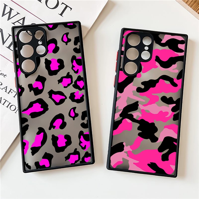Local smooth heart love Leopard phone Case For samsung Galaxy s23 ultra