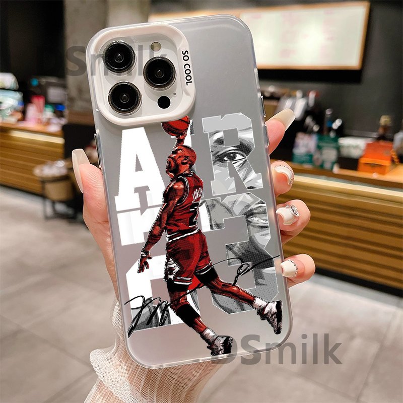 Basketball Men Phone Case for iPhone 15 14 13 Pro 12 11 Pro Xs X XR Max Aurora Hard PC & TPU Cases Back Cover