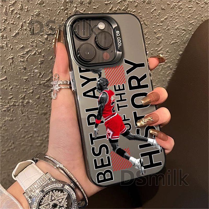 Basketball Men Phone Case for iPhone 15 14 13 Pro 12 11 Pro Xs X XR Max Aurora Hard PC & TPU Cases Back Cover
